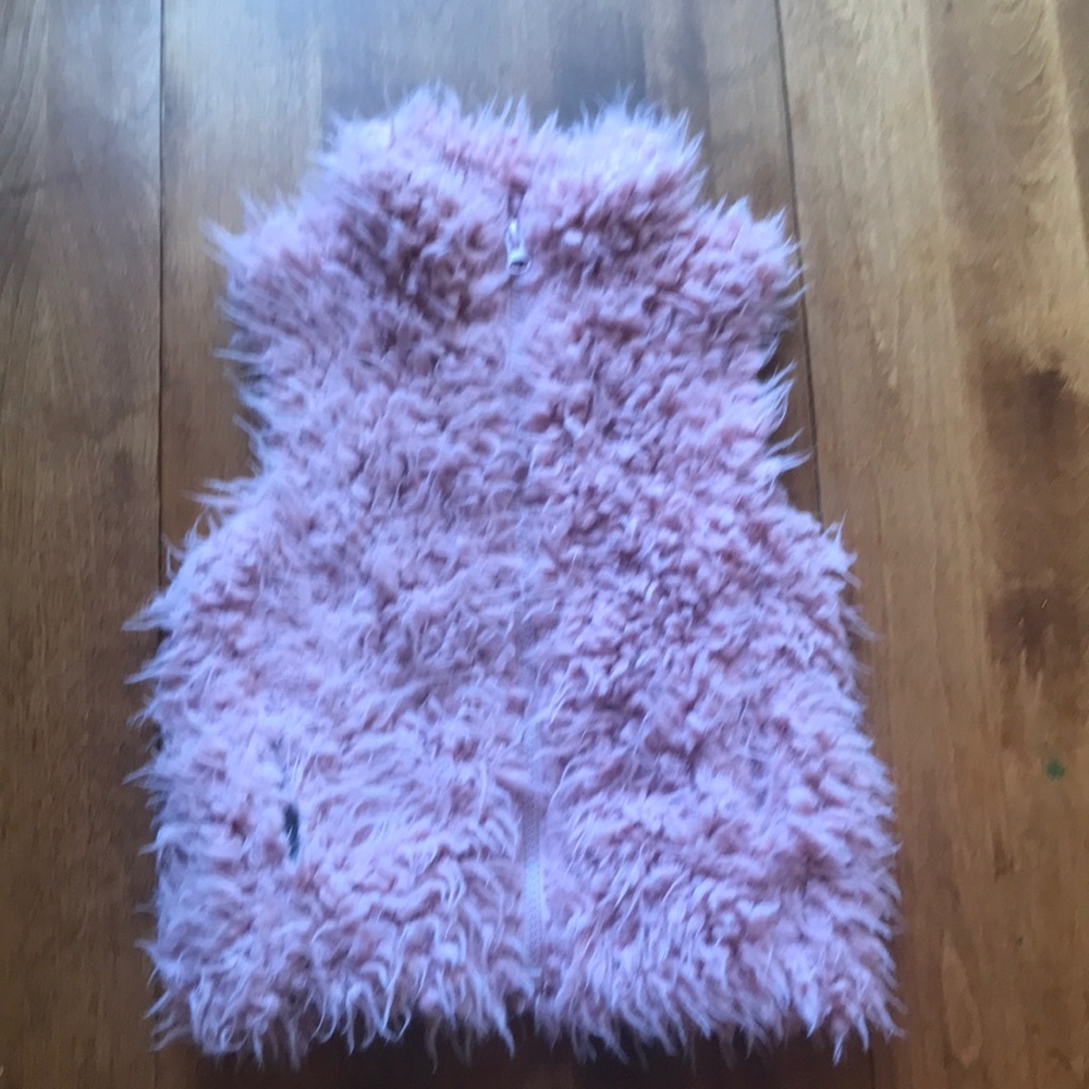 Pink Faux Fur vest
